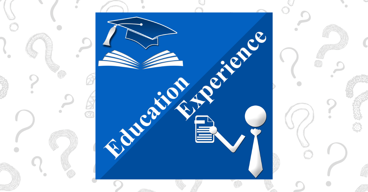 education vs experience