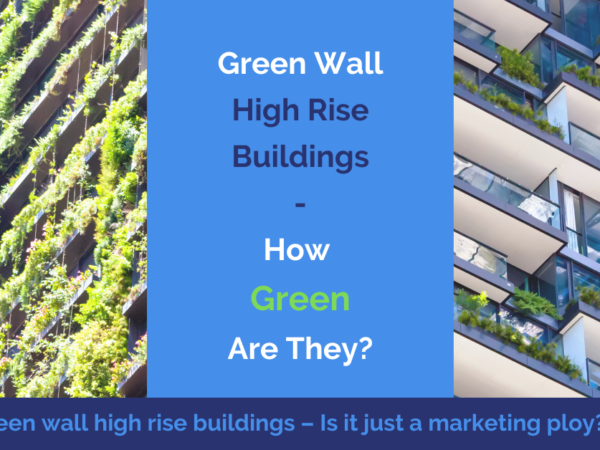 green wall high rise buildings